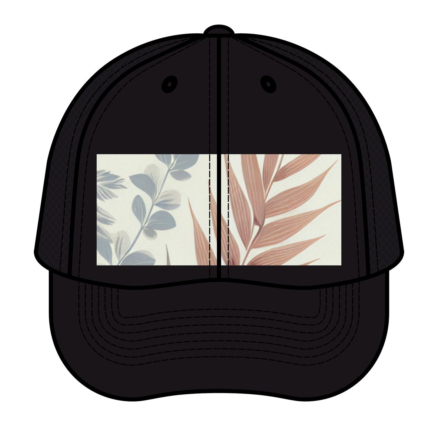 Retro Floral Trucker Hat - Stylish Summer Accessory for Outdoor Adventures