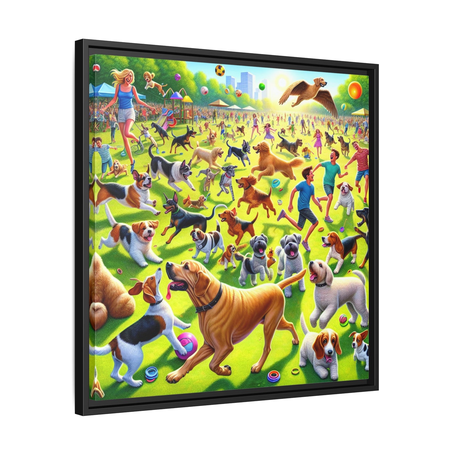 Matte Canvas, Framed (Multi-color)