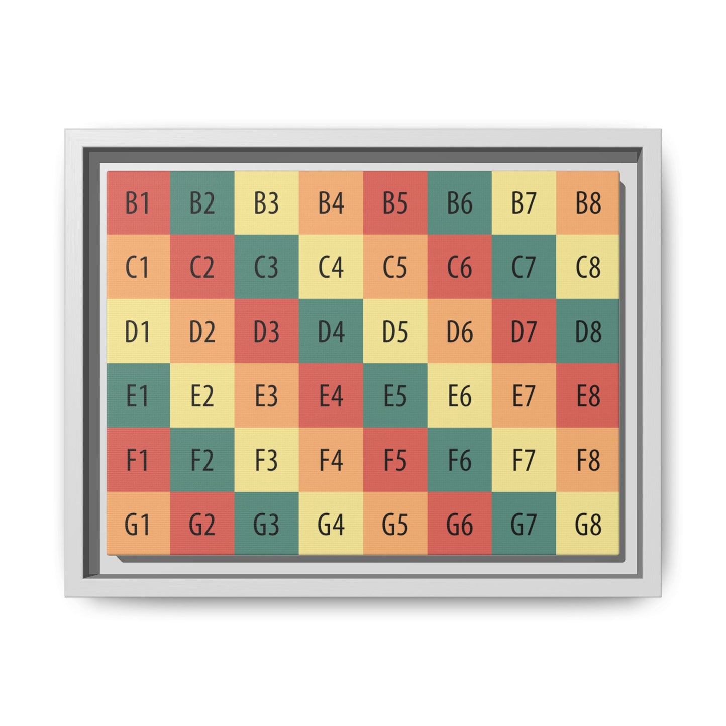 Matte Canvas, Framed (Multi-color)