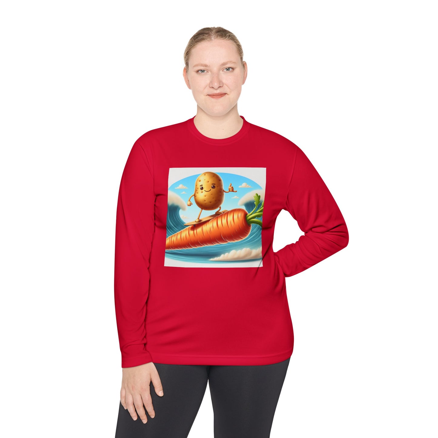 Surfing Potato Unisex Lightweight Long Sleeve Tee