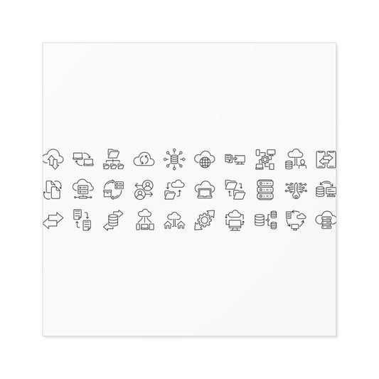 Square Stickers, Indoor\Outdoor