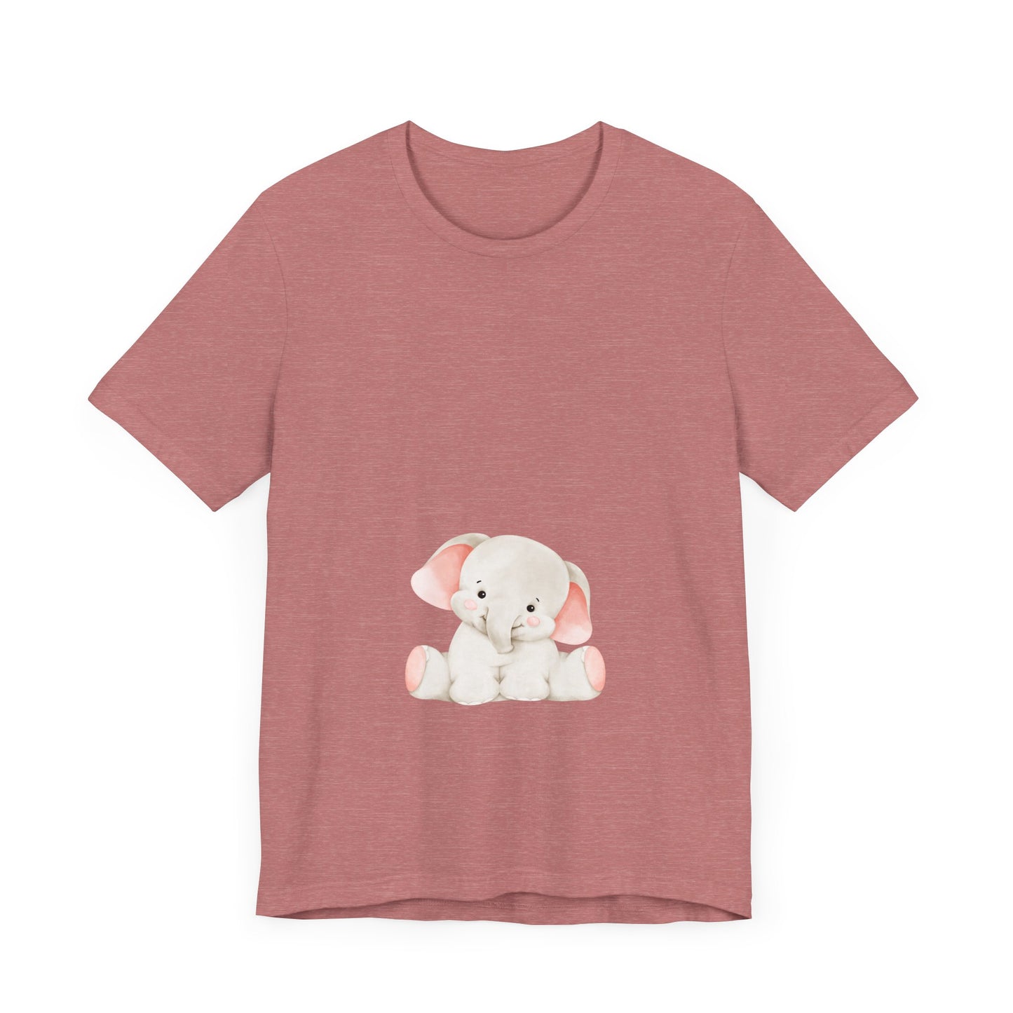 Cute Elephant Graphic Unisex Tee - Adorable Animal Lover Shirt