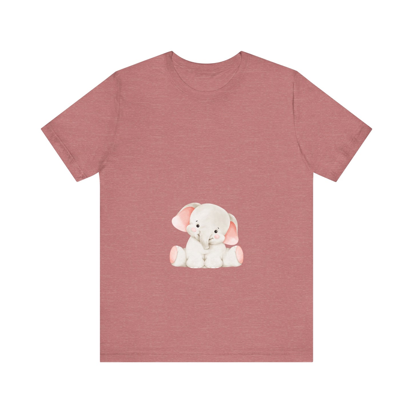 Cute Elephant Graphic Unisex Tee - Adorable Animal Lover Shirt
