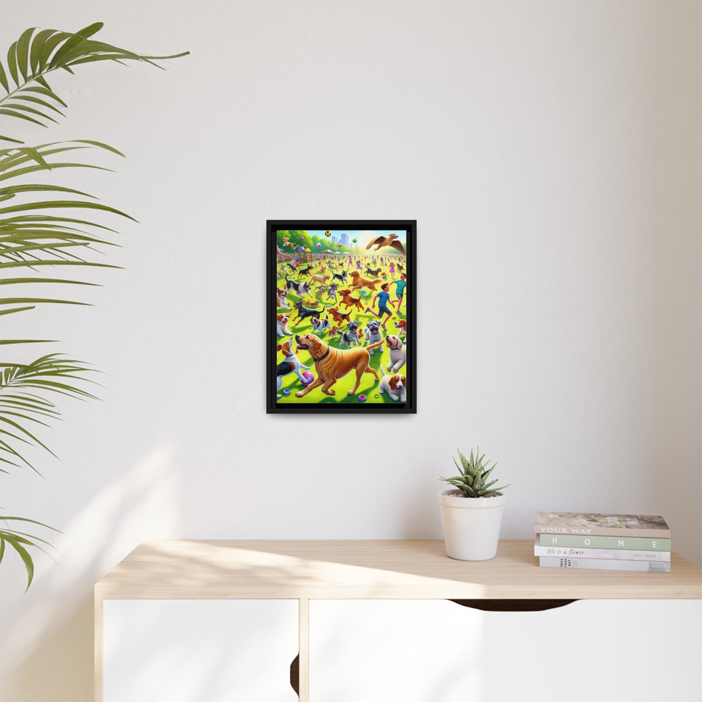 Matte Canvas, Framed (Multi-color)