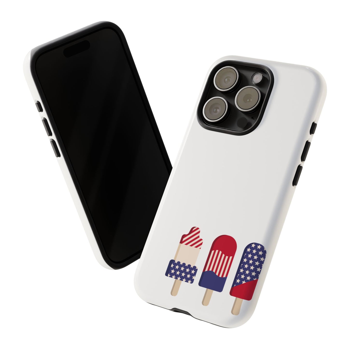 Patriotic Phone Case - Tough Cases with Ice Cream Popsicle Design