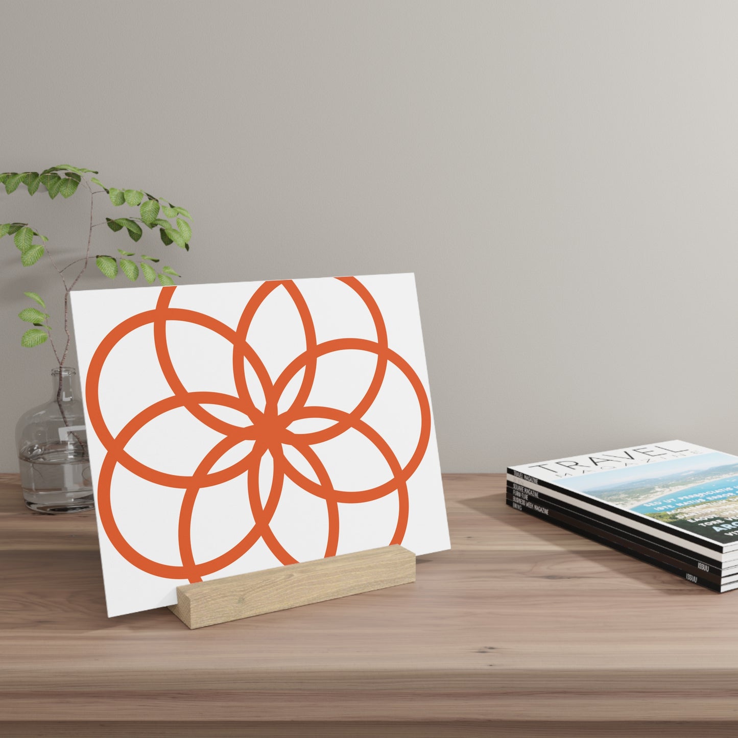 Decorative Gallery Board with Stand - Modern Art Display for Home & Office