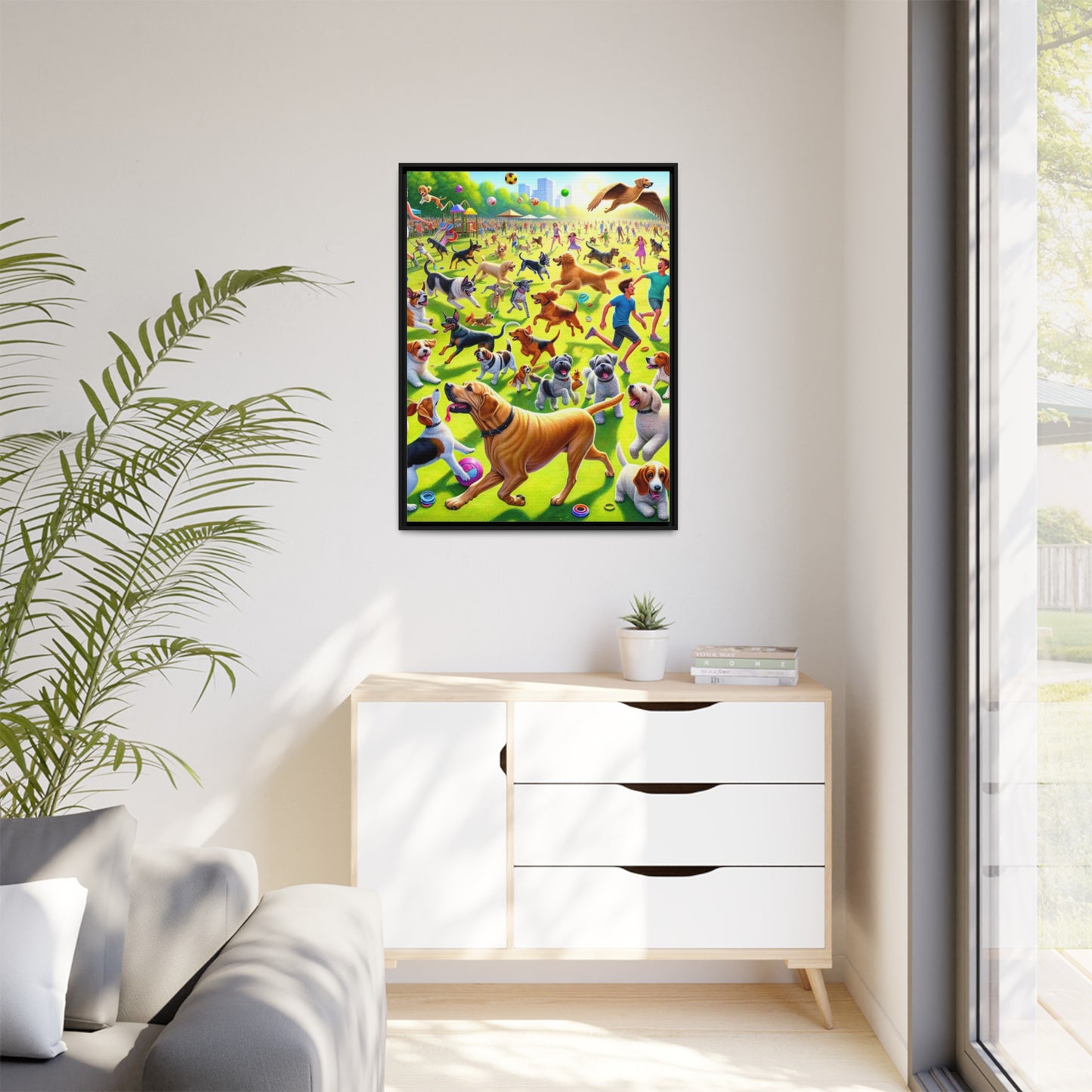 Matte Canvas, Framed (Multi-color)