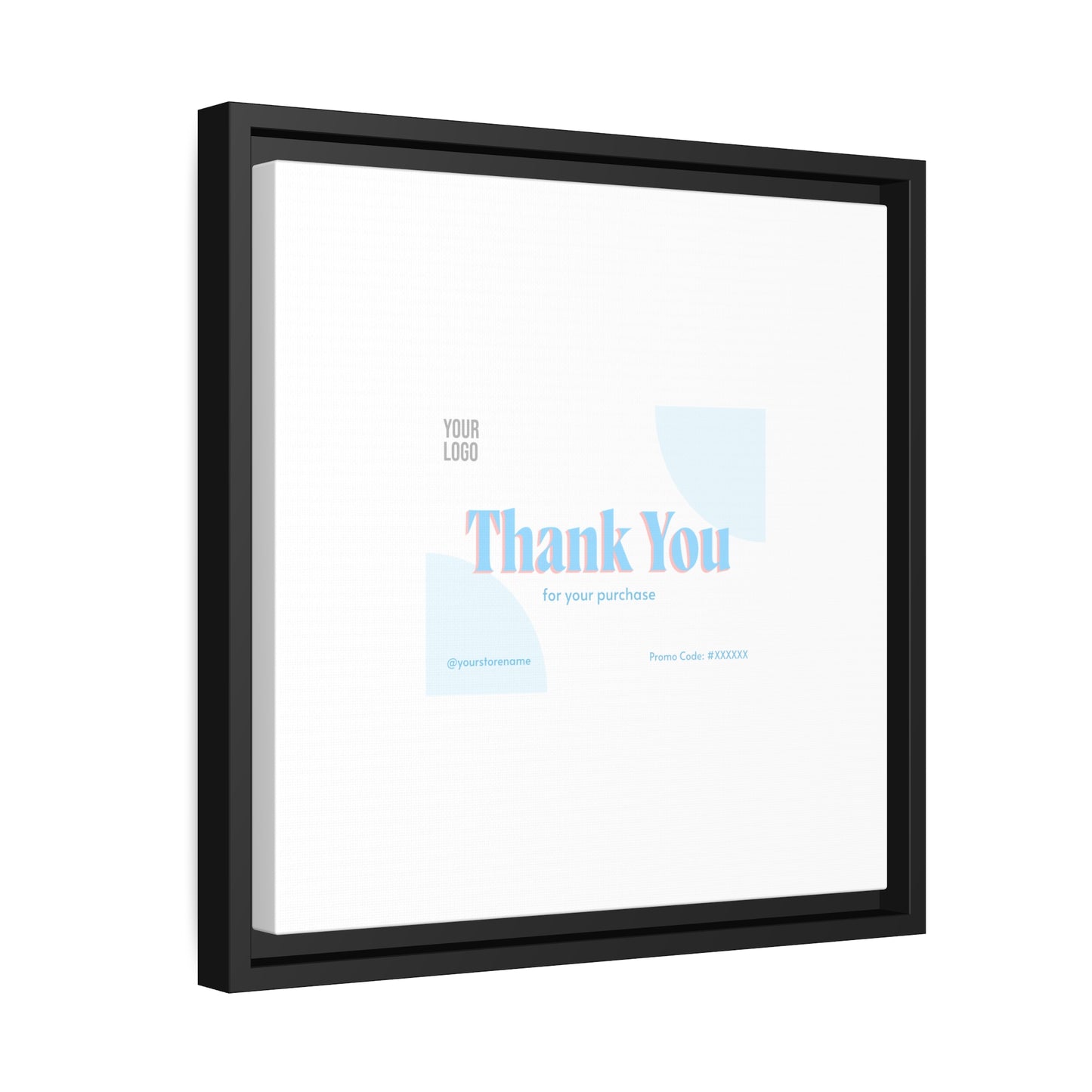 Matte Canvas, Black Frame