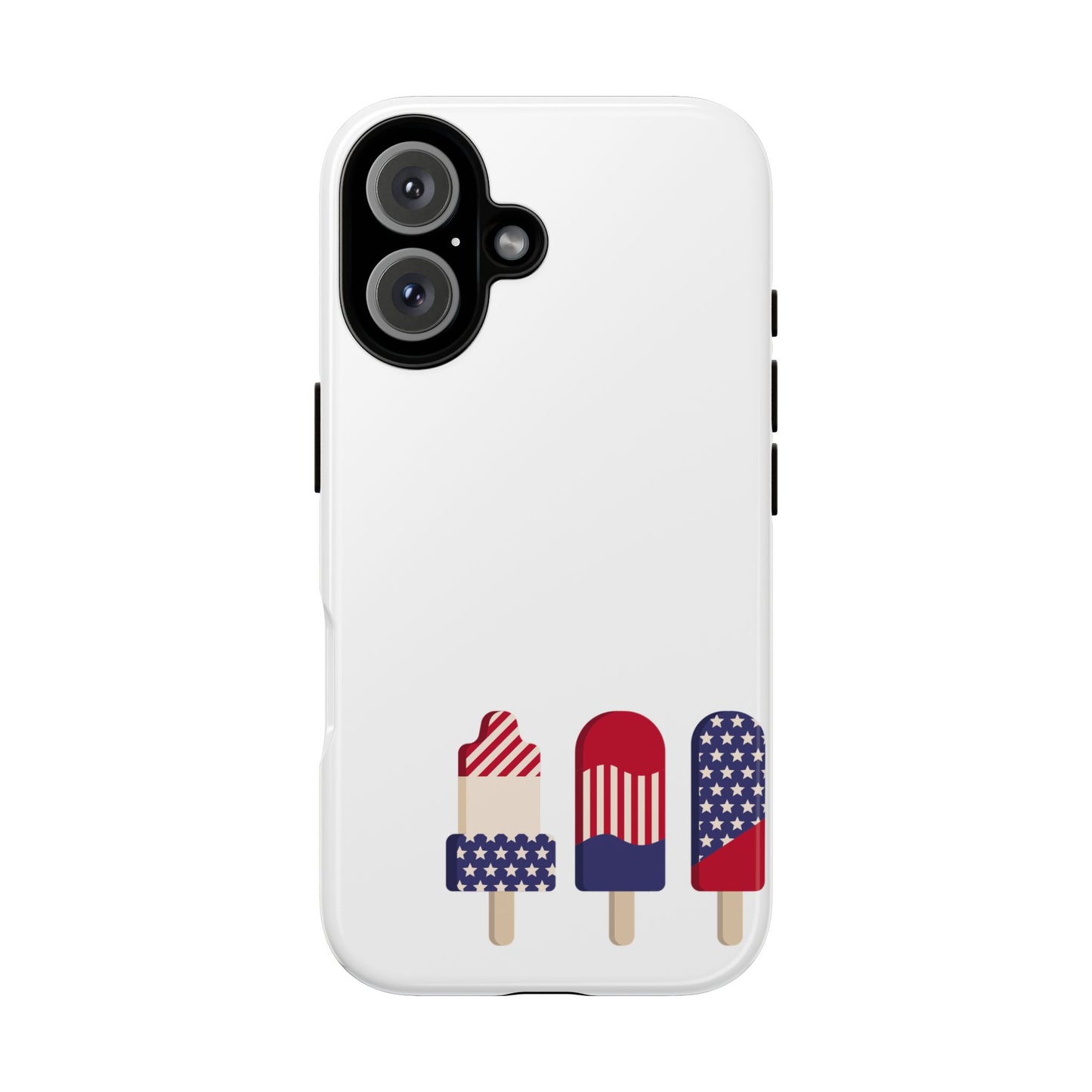 Patriotic Phone Case - Tough Cases with Ice Cream Popsicle Design