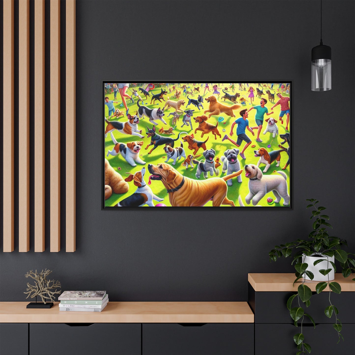 Matte Canvas, Framed (Multi-color)