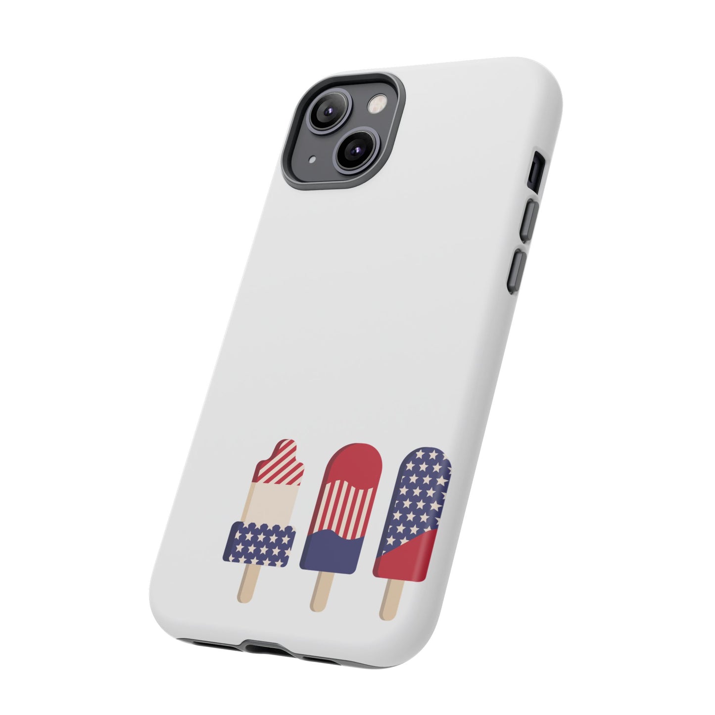 Patriotic Phone Case - Tough Cases with Ice Cream Popsicle Design