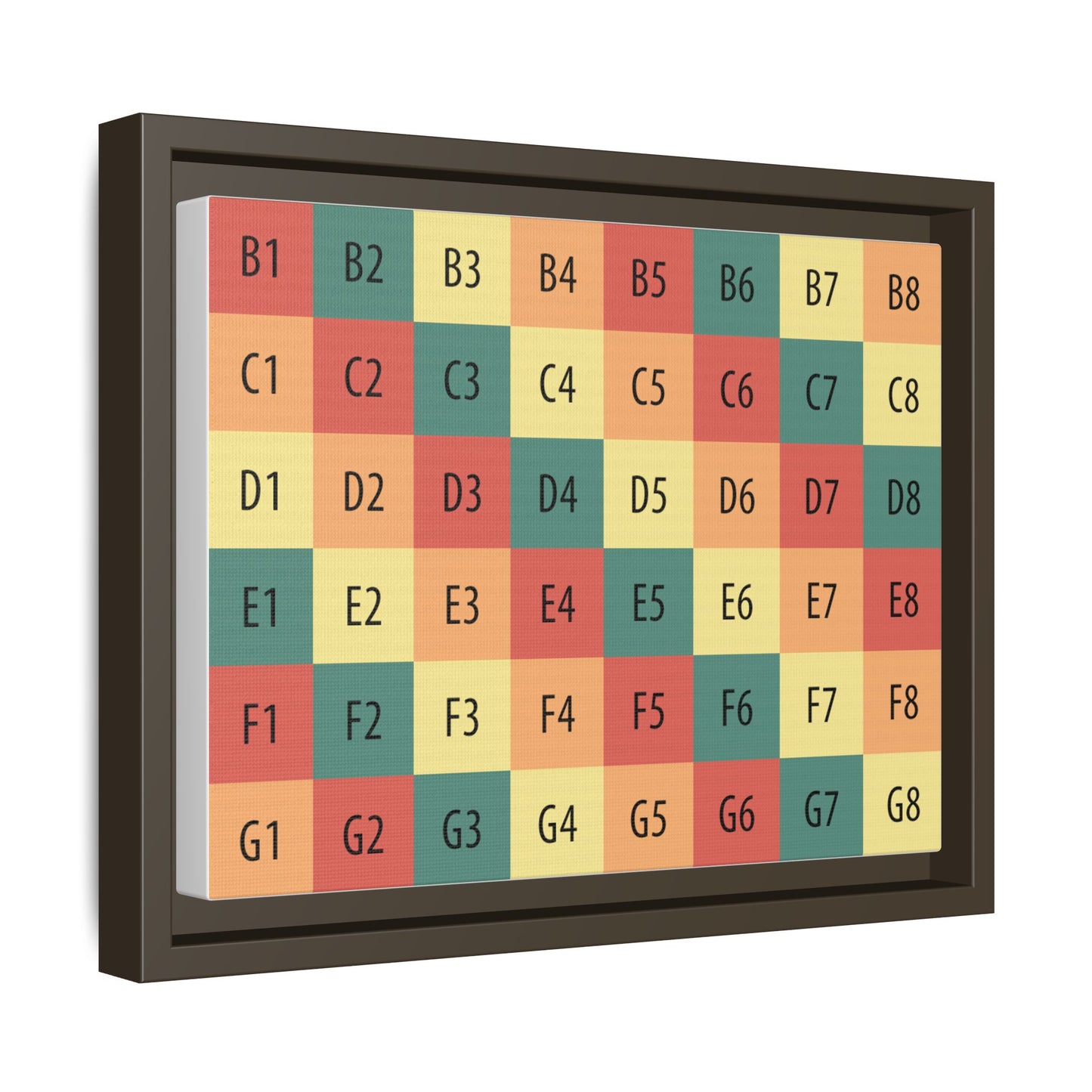 Matte Canvas, Framed (Multi-color)