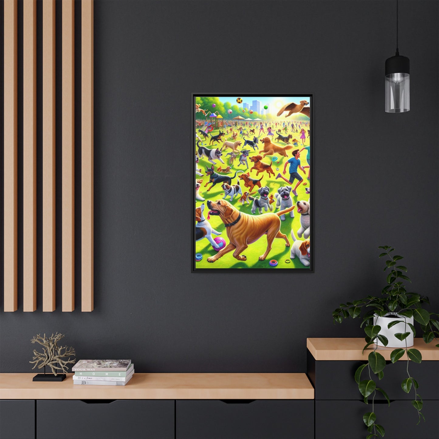 Matte Canvas, Framed (Multi-color)