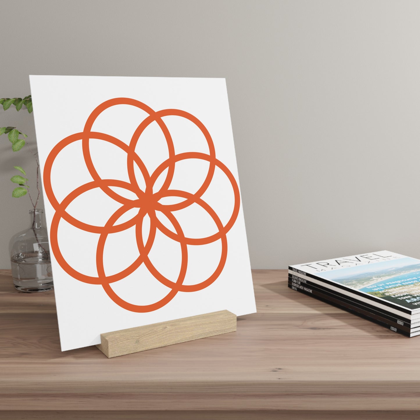 Decorative Gallery Board with Stand - Modern Art Display for Home & Office