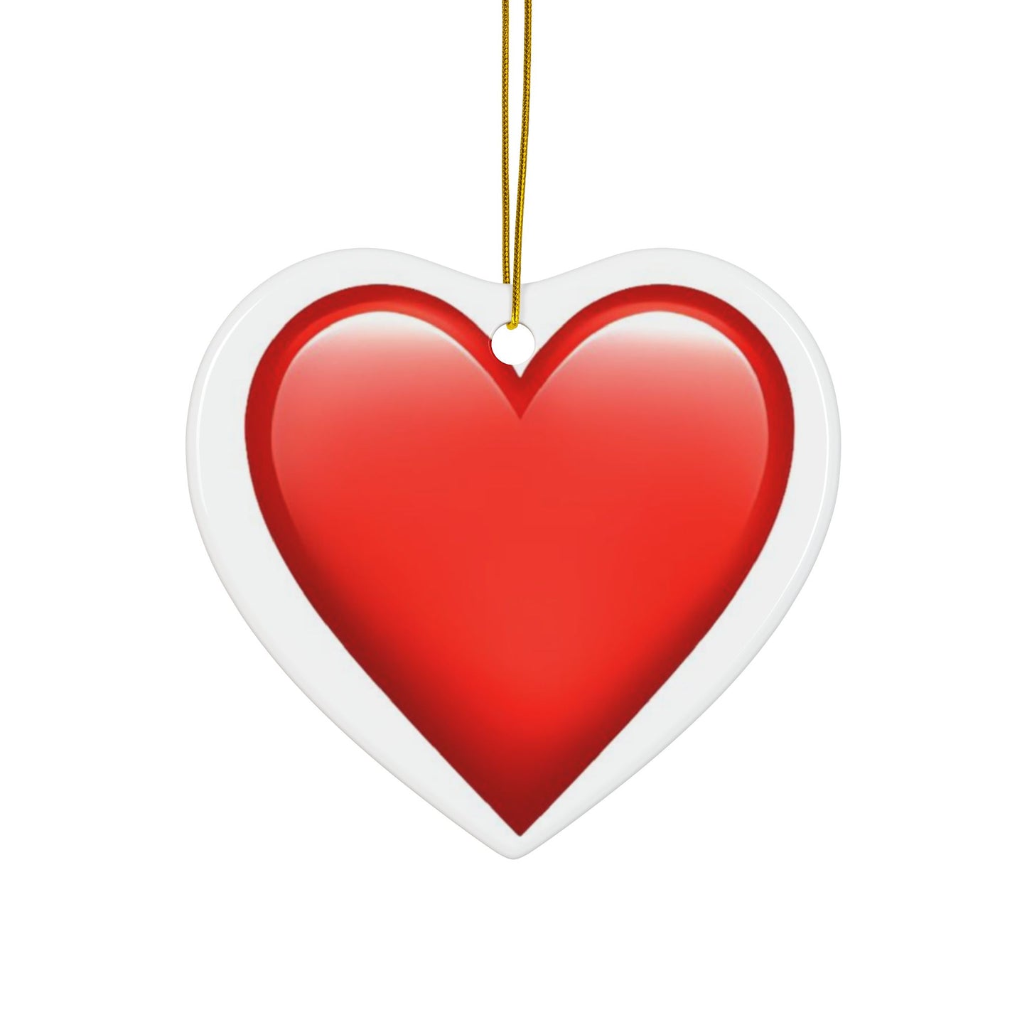 Double-Sided Decorative Ceramic Ornaments – Science & Heart Designs for Holidays