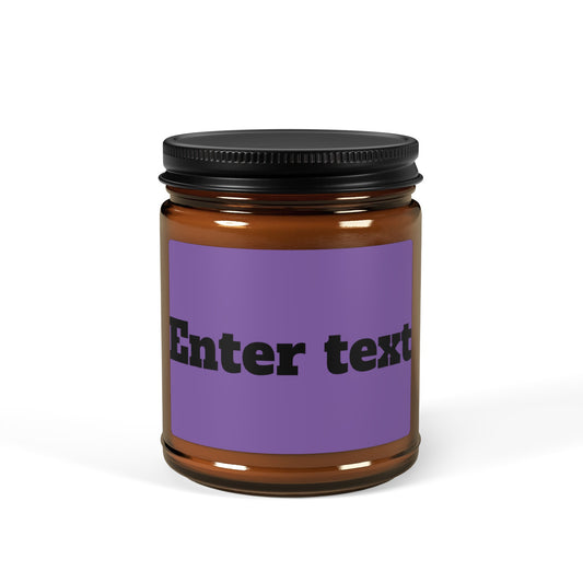 Scented Soy Candle (Multi-Size, Amber Jar)