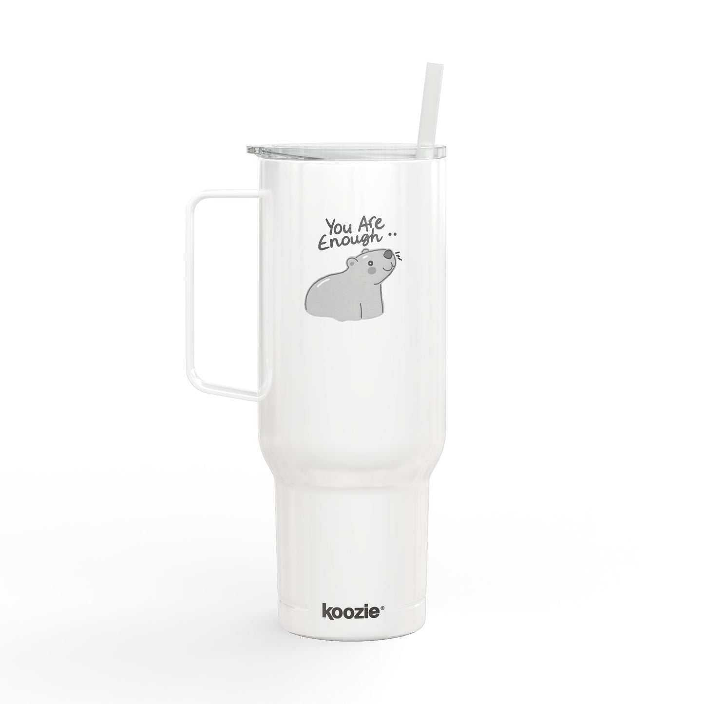 Cute Dog Insulated Tumbler with Lid - 40oz Travel Mug for Pet Lovers