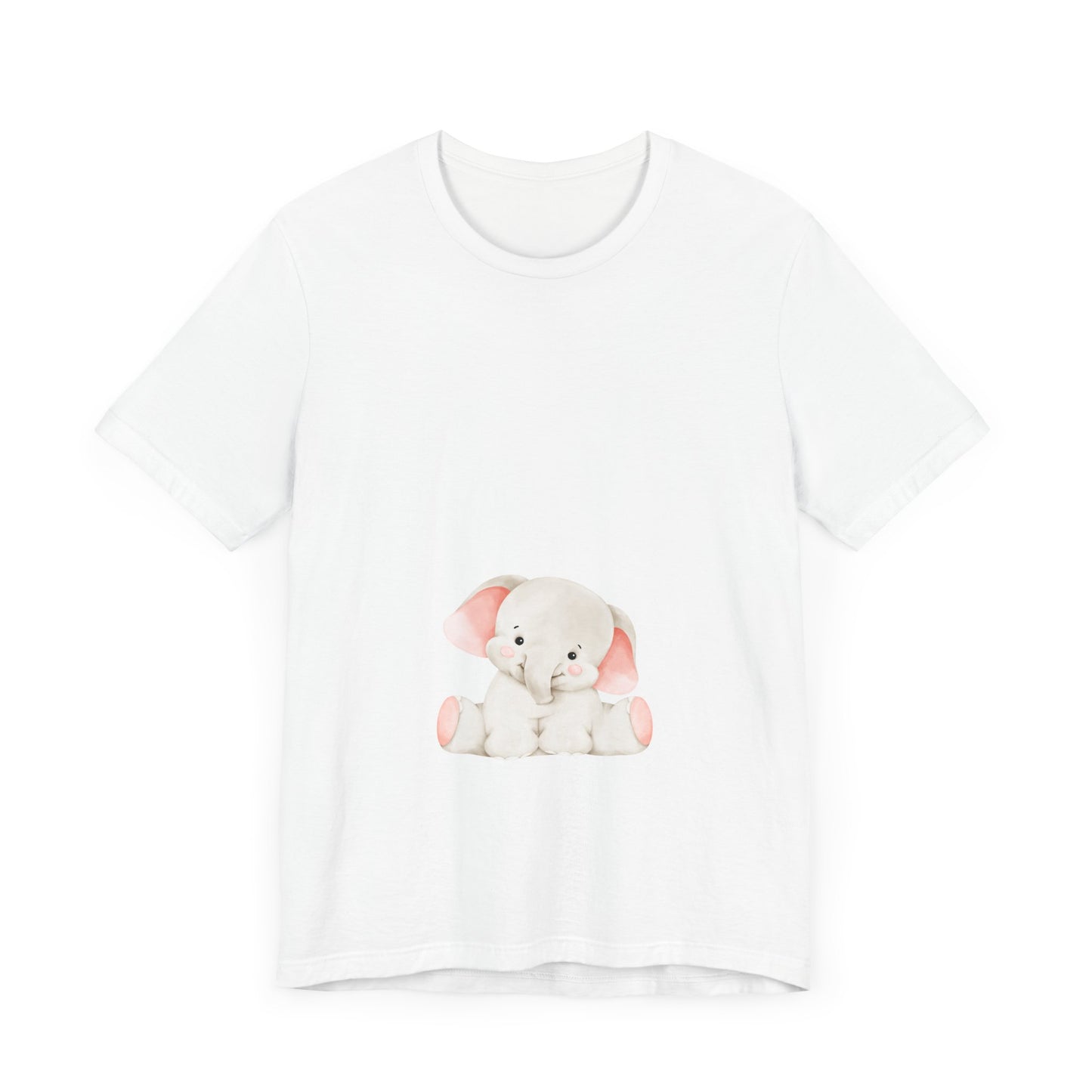 Cute Elephant Graphic Unisex Tee - Adorable Animal Lover Shirt