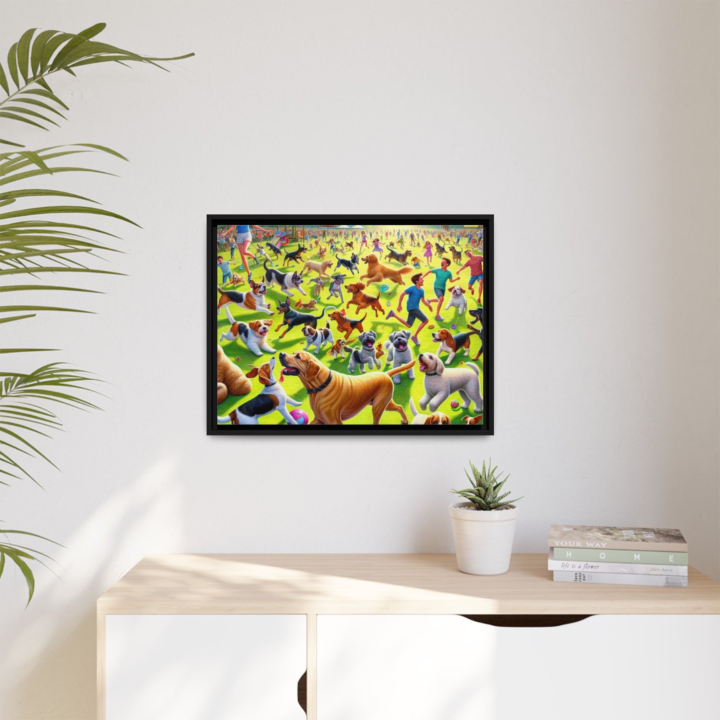 Matte Canvas, Framed (Multi-color)