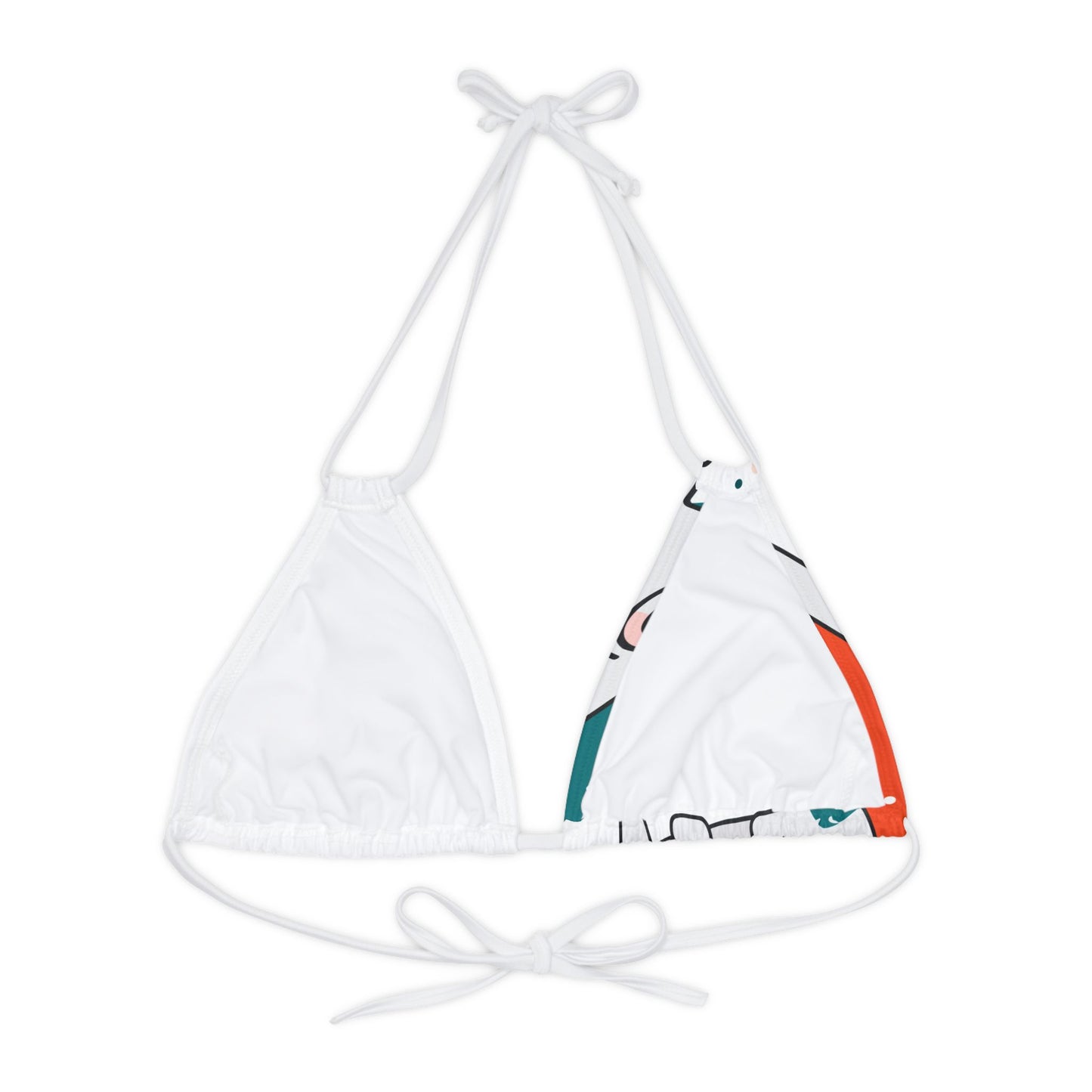 Strappy Triangle Bikini Top (AOP) TI-72123