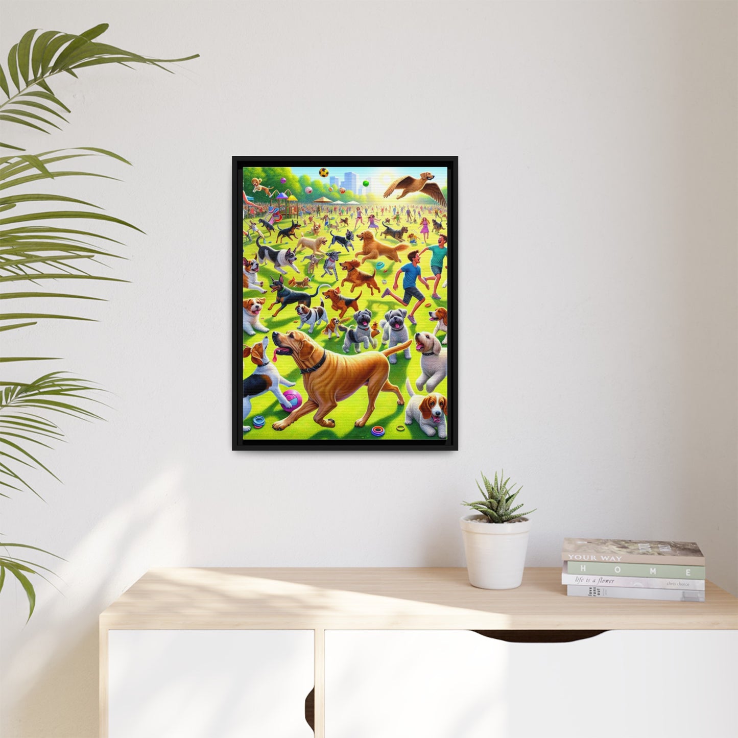 Matte Canvas, Framed (Multi-color)