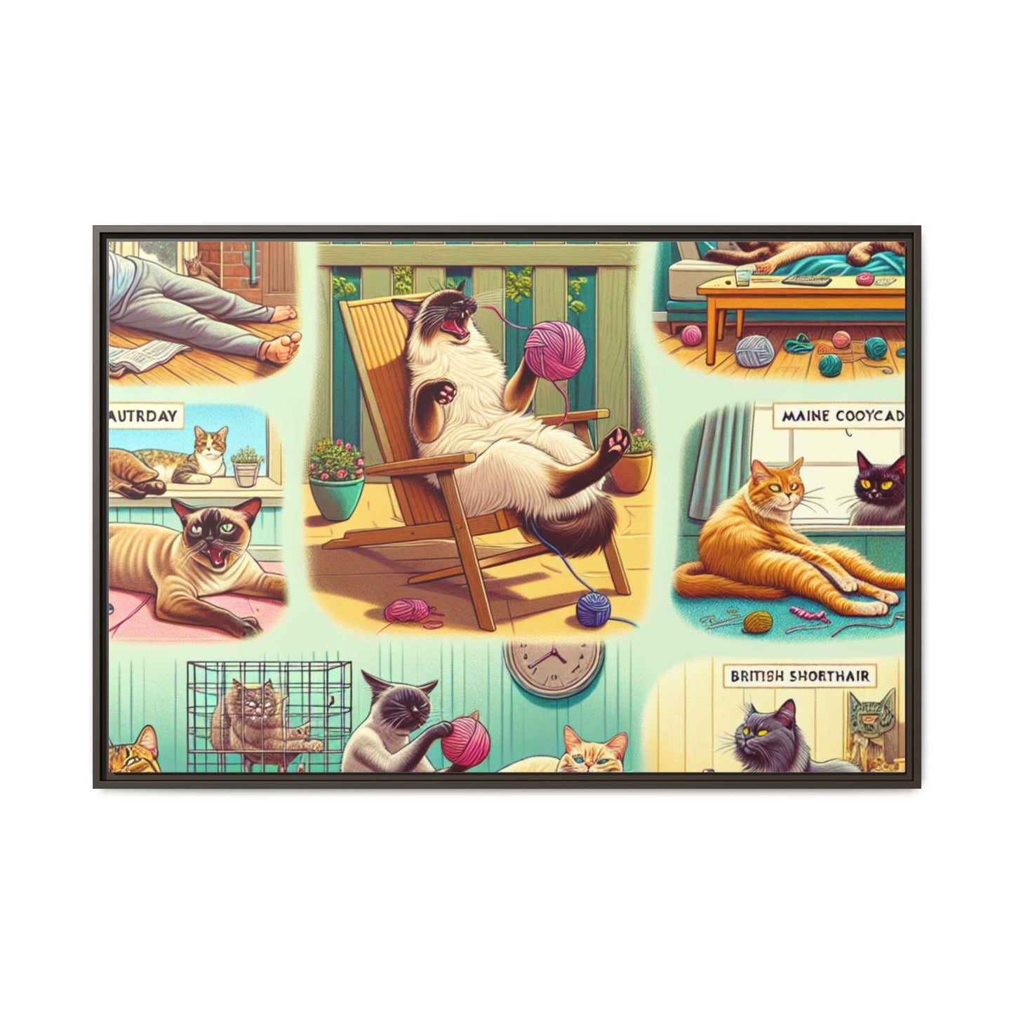 Matte Canvas, Framed (Multi-color)