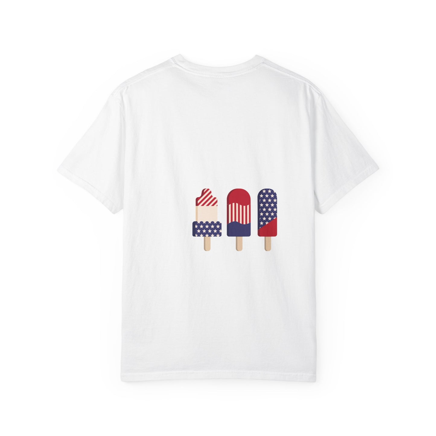 Patriotic Popsicle T-Shirt, Summer Tee, USA Flag Shirt, Independence Day Outfit, Unisex T-Shirt, Casual Wear