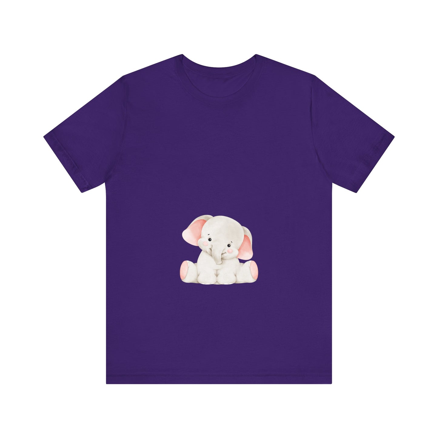 Cute Elephant Graphic Unisex Tee - Adorable Animal Lover Shirt