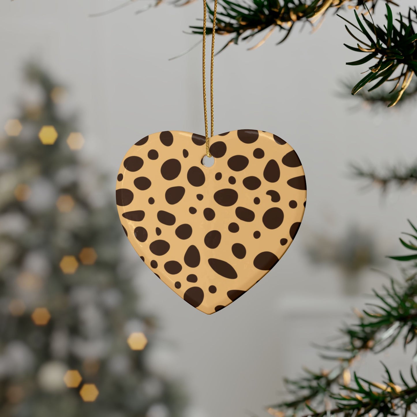 Vibrant Ceramic Heart Ornaments for Holidays & Celebrations - Pack of 1, 5, 10, or 20