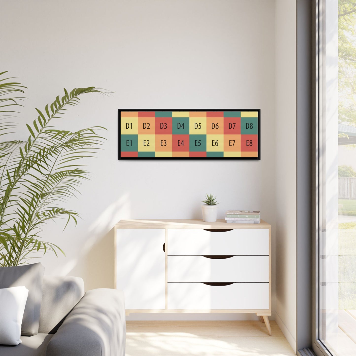 Matte Canvas, Framed (Multi-color)