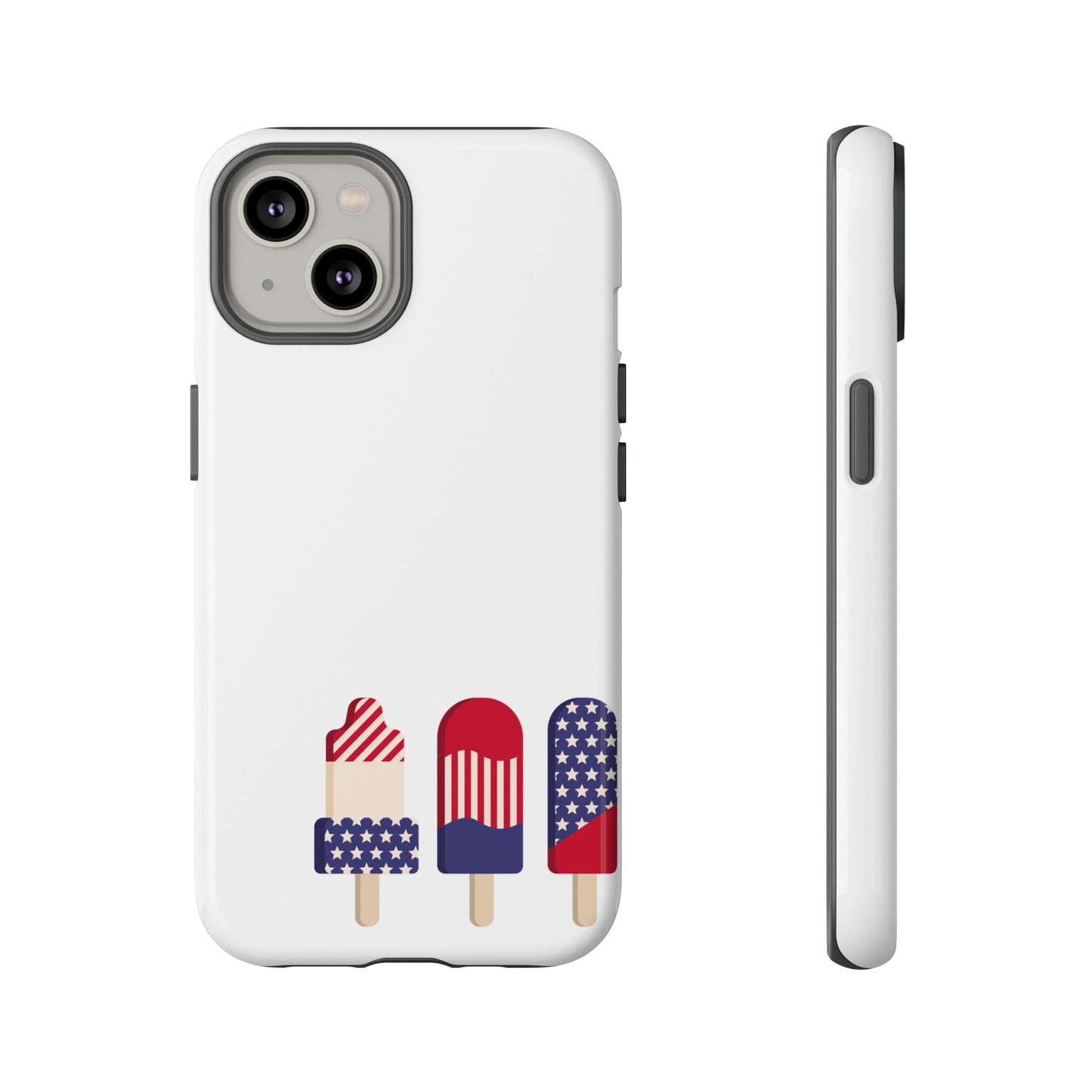Patriotic Phone Case - Tough Cases with Ice Cream Popsicle Design