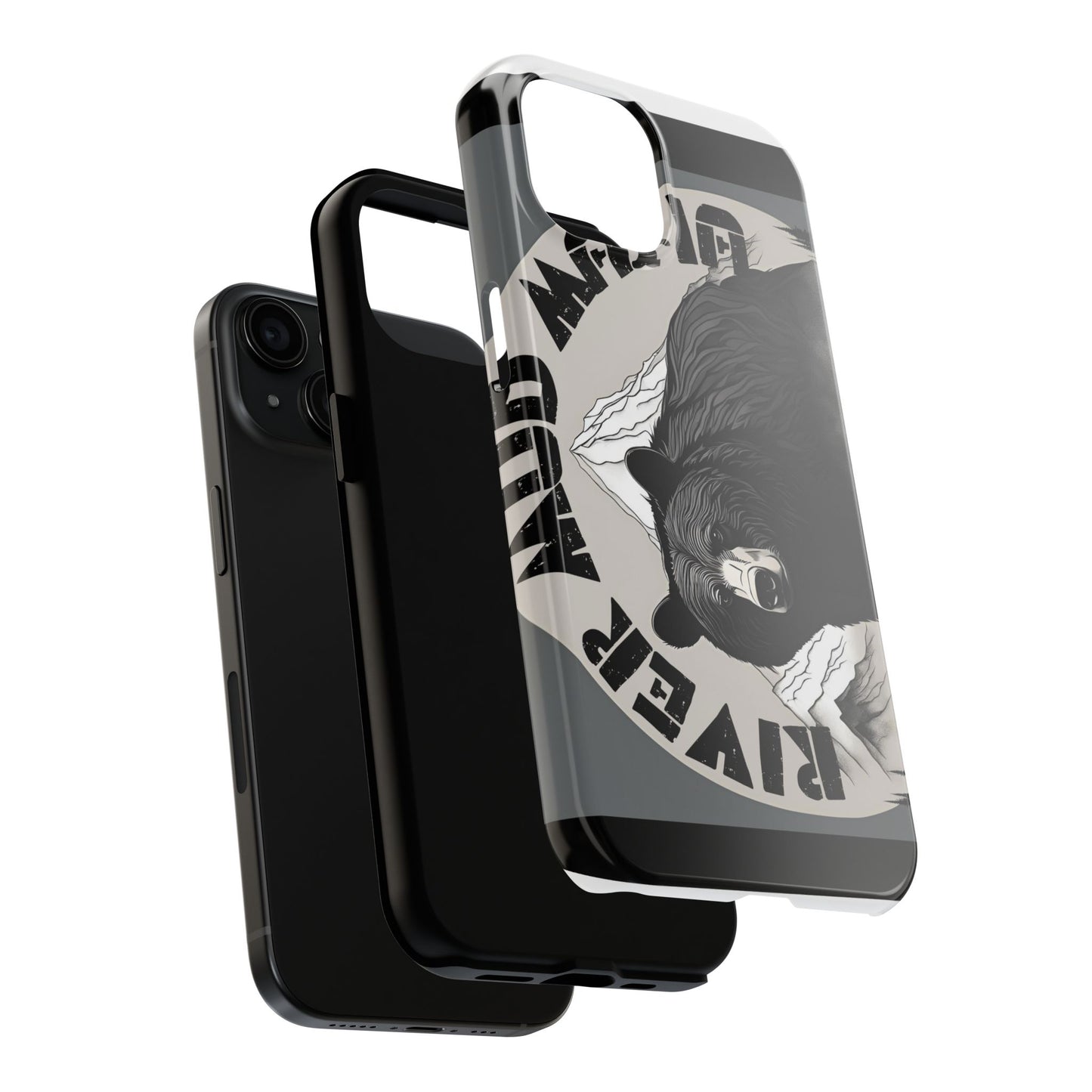 Wildlife Tough Phone Case featuring Majestic Bear Design - Adventure Ready & Durable