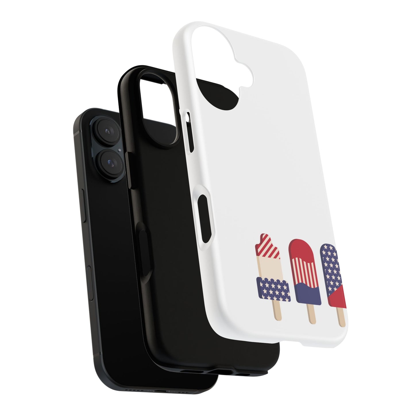 Patriotic Phone Case - Tough Cases with Ice Cream Popsicle Design