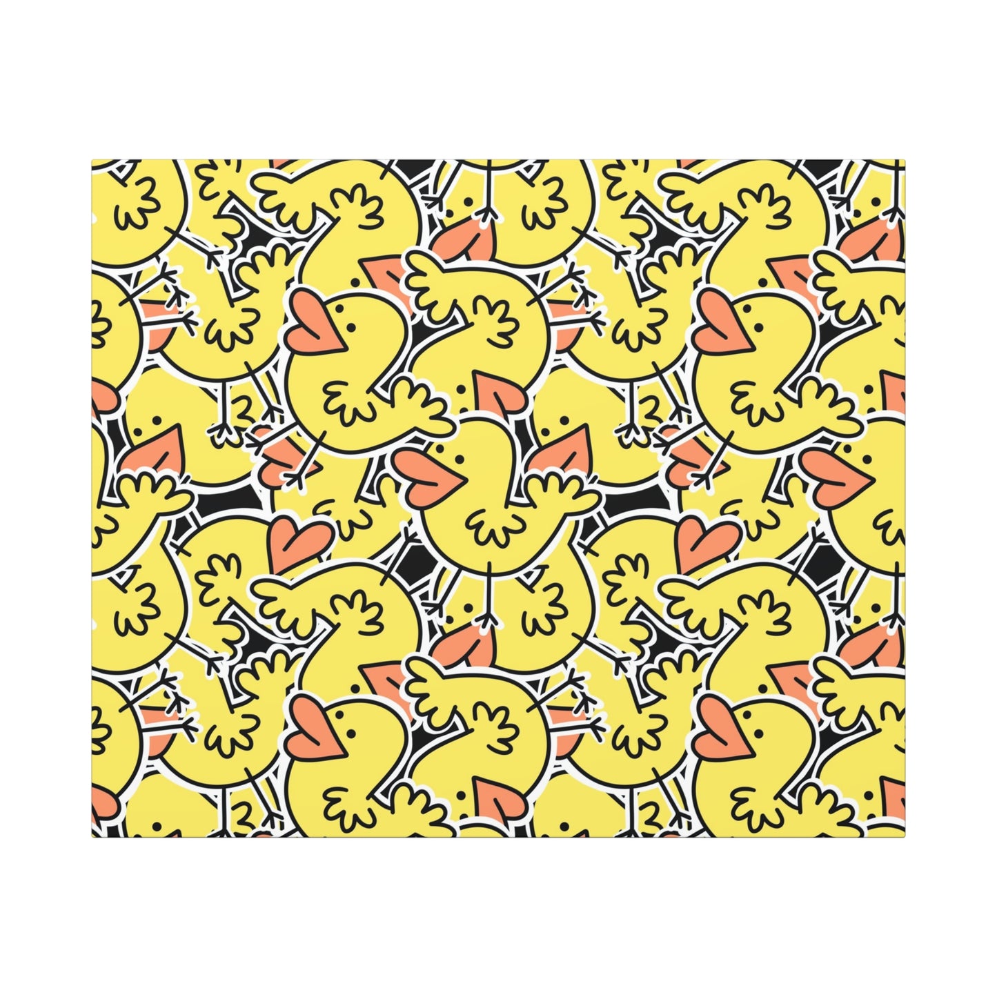 Whimsical Duck Canvas Art Wraps - Fun Home Decor for Kids' Rooms