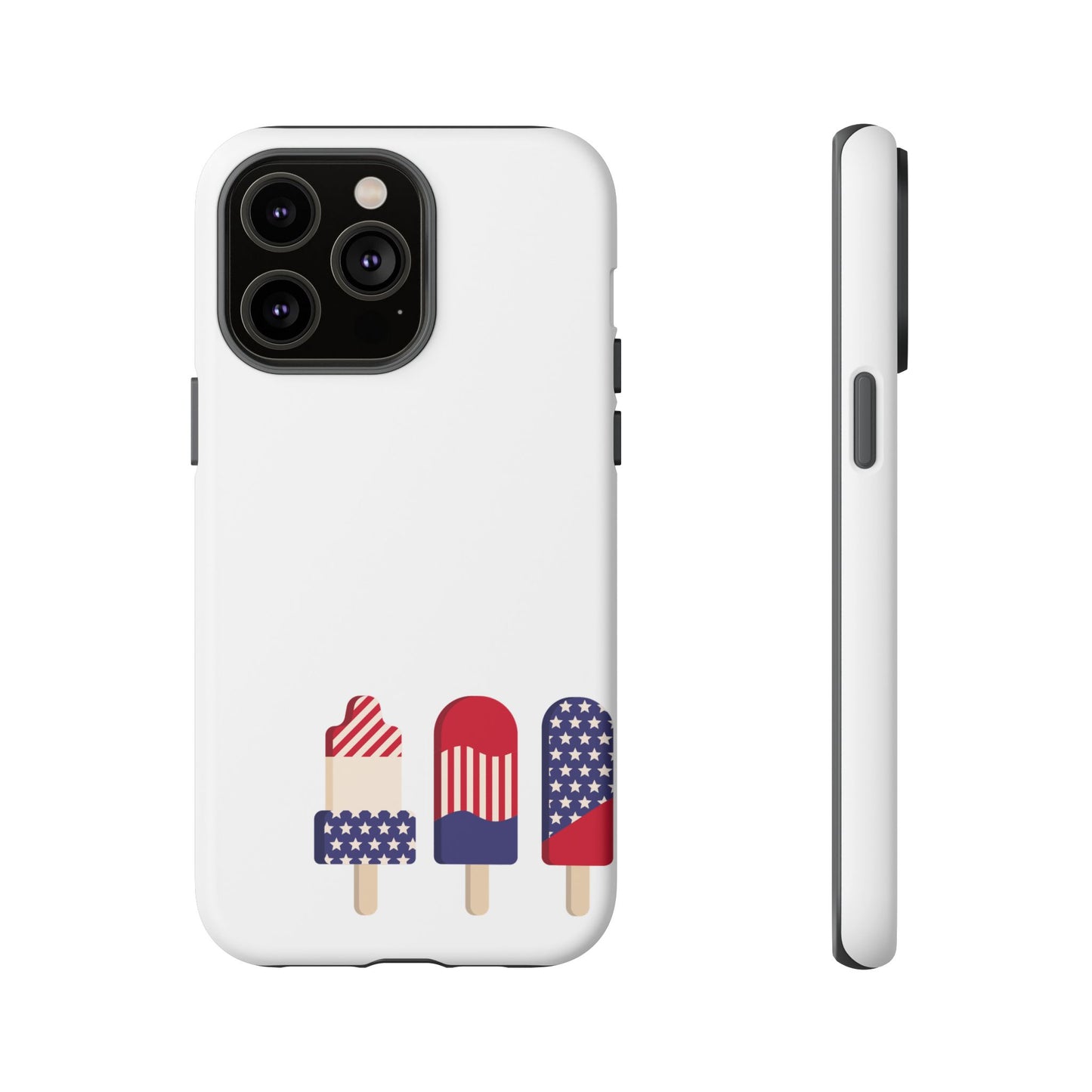 Patriotic Phone Case - Tough Cases with Ice Cream Popsicle Design