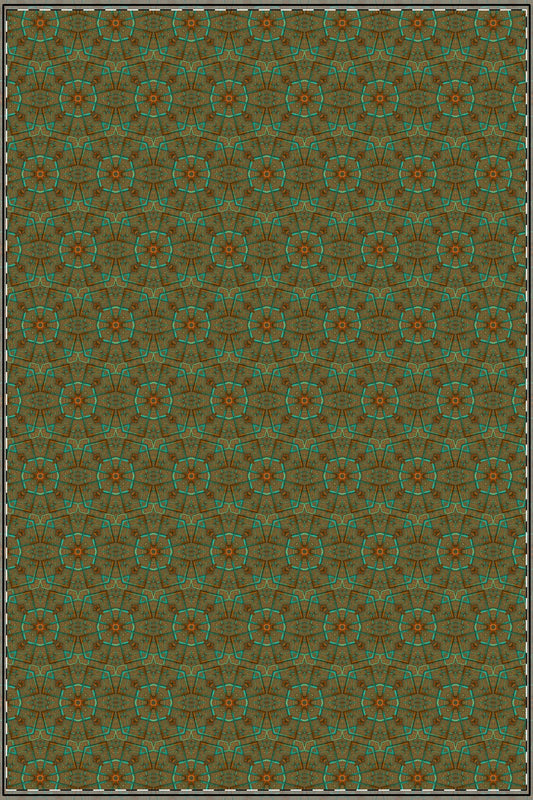 Vintage Floral Satin Poster - Boho Wall Art for Home Decor