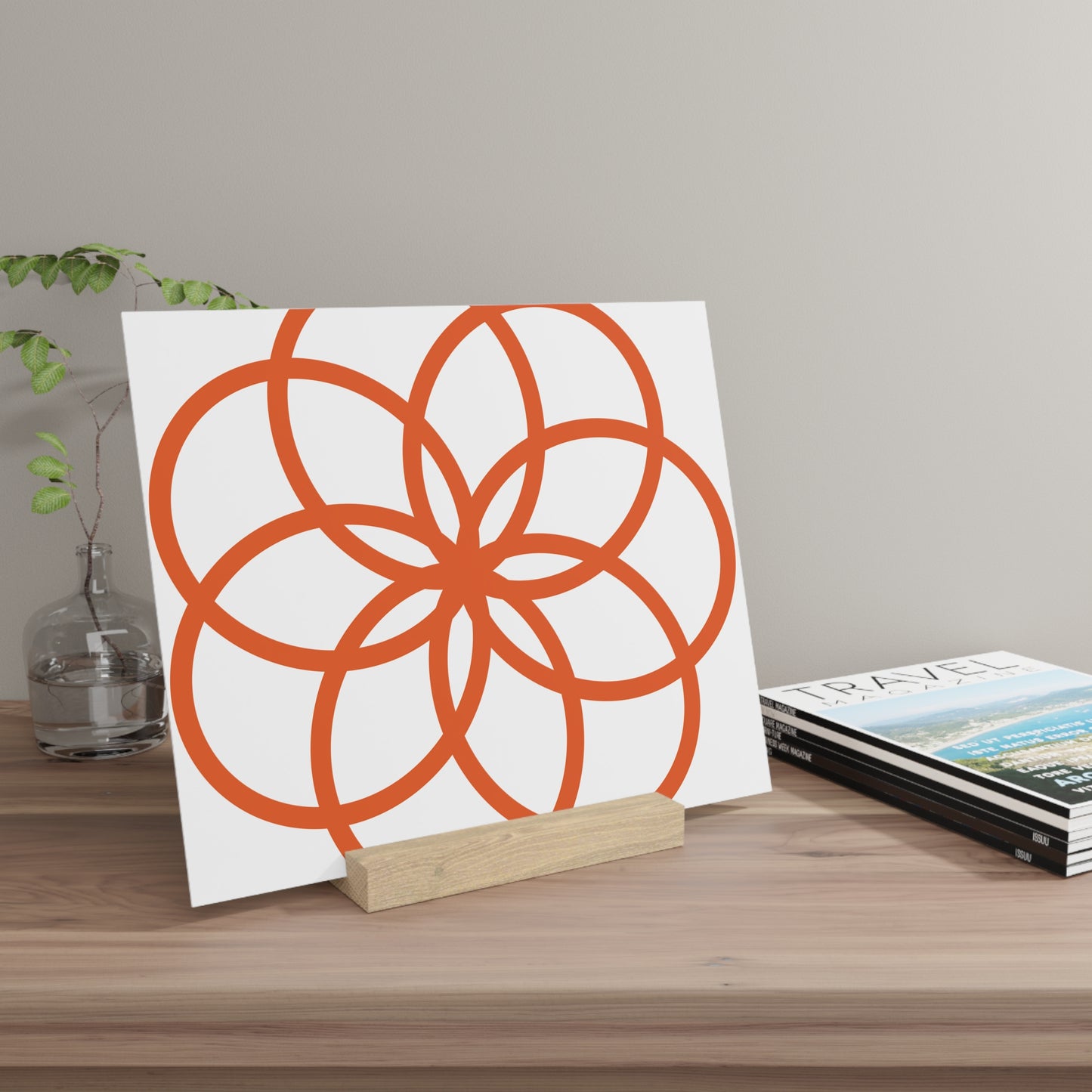 Decorative Gallery Board with Stand - Modern Art Display for Home & Office