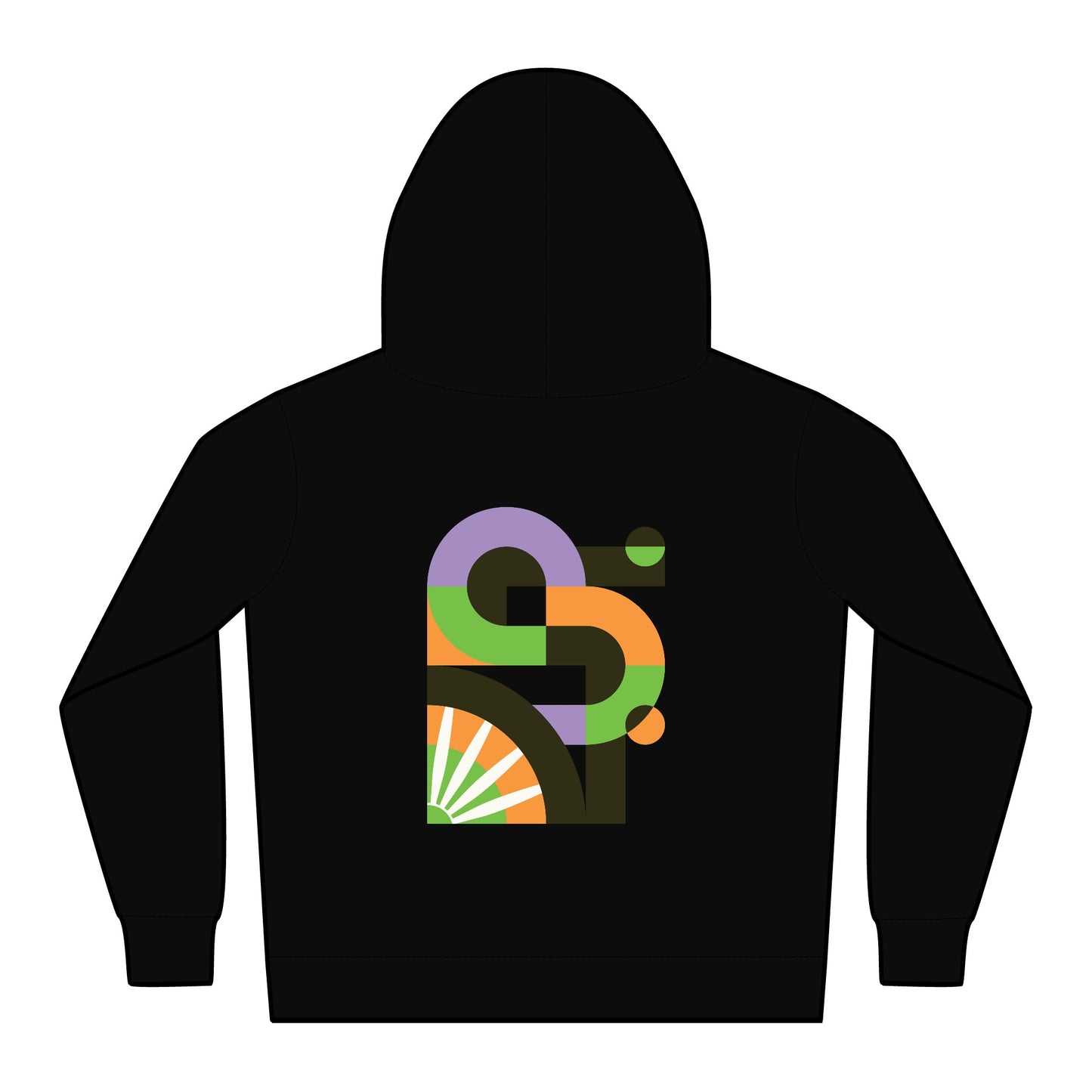 Kids Relax Hoodie with Artistic Heart and Abstract Design