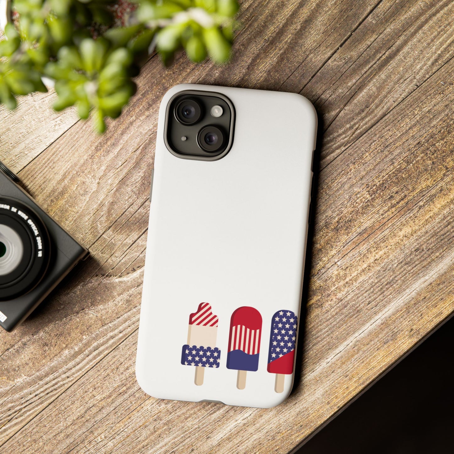 Patriotic Phone Case - Tough Cases with Ice Cream Popsicle Design