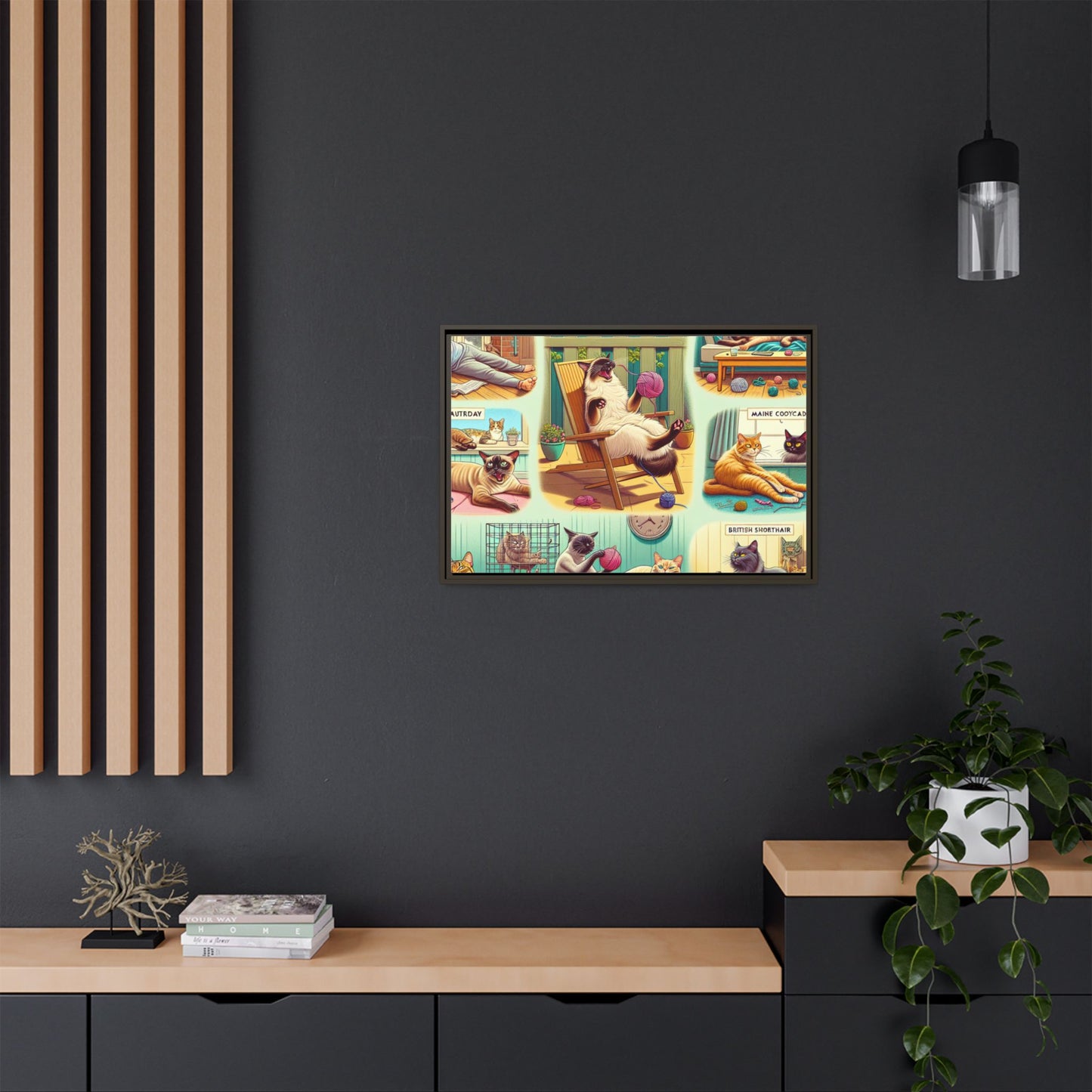 Matte Canvas, Framed (Multi-color)