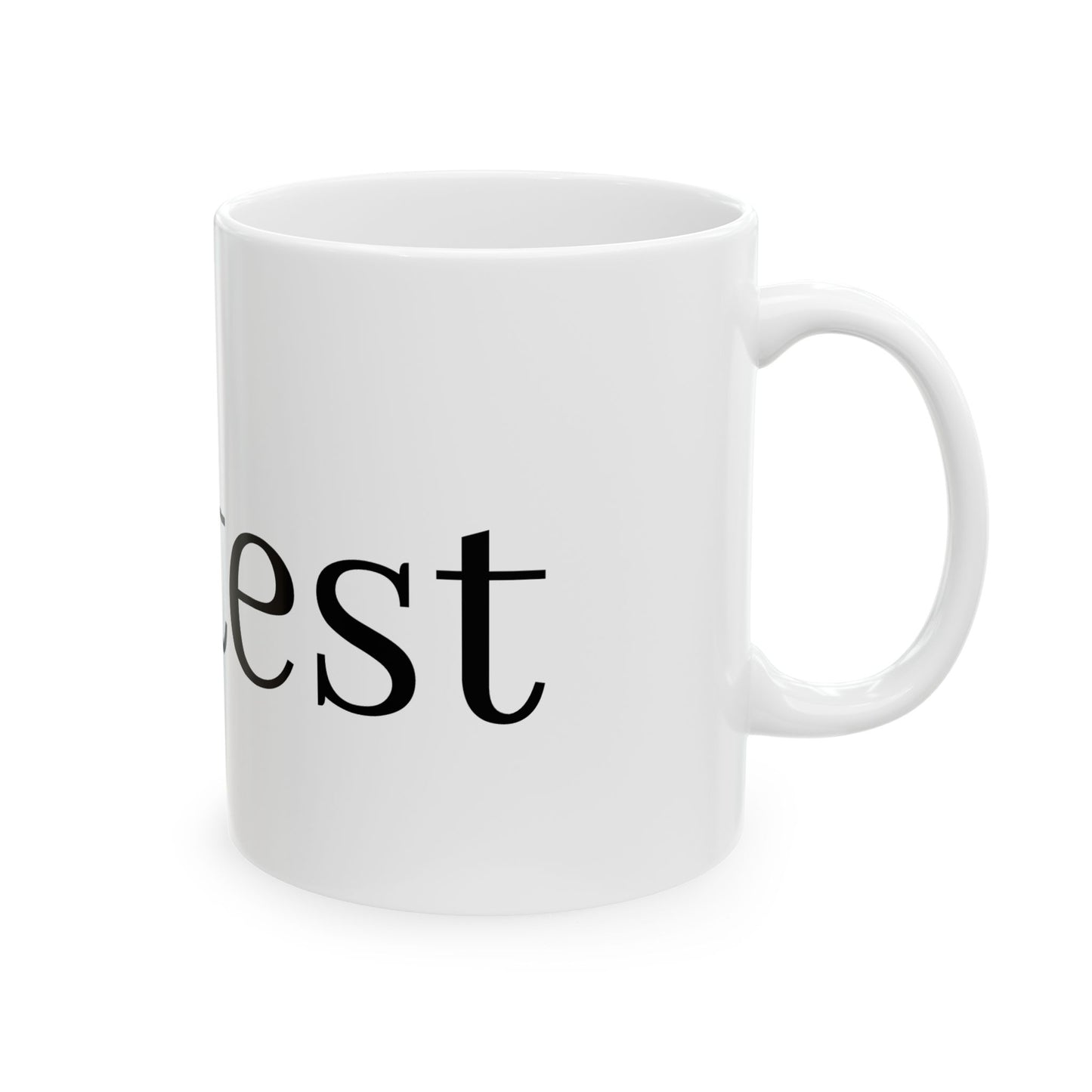 Personalized Ceramic Mug - Custom Text Coffee Cup for Home & Office