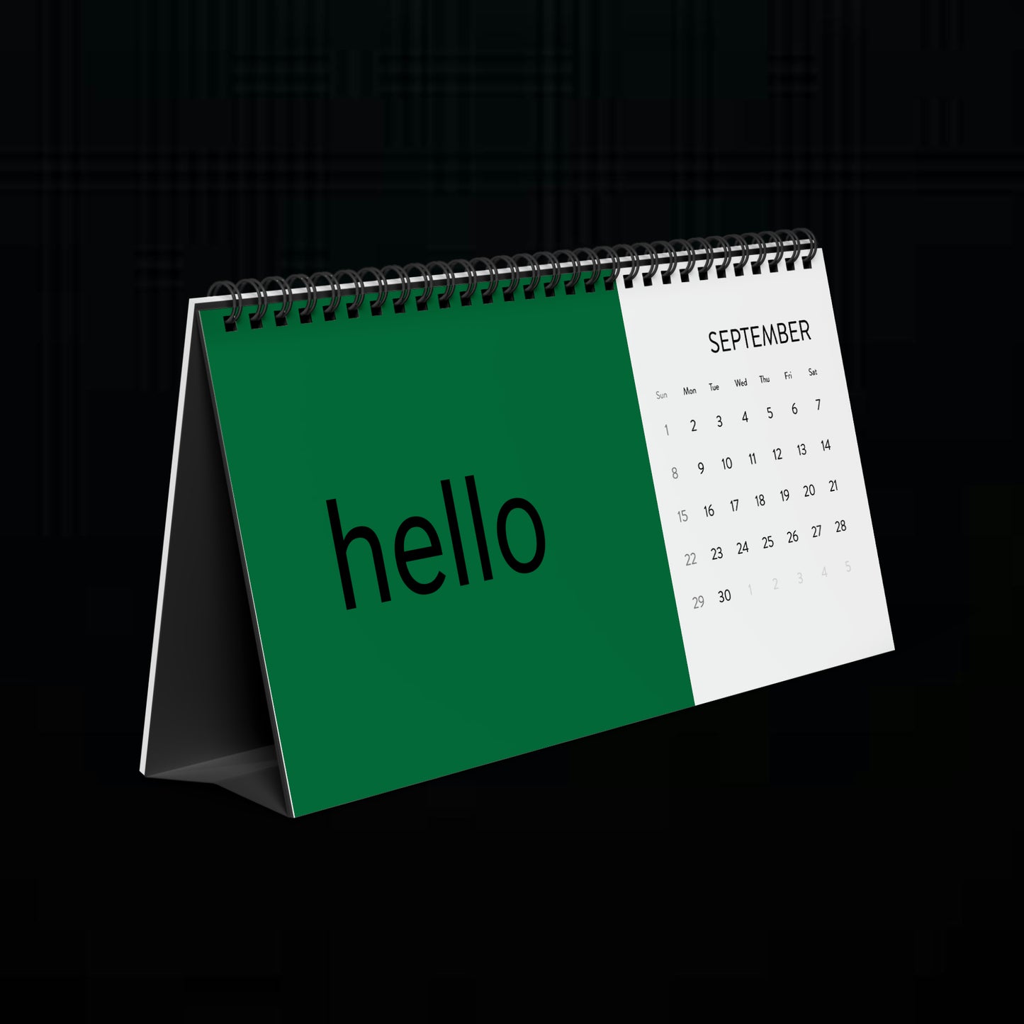 Desk Calendar (2024 grid)