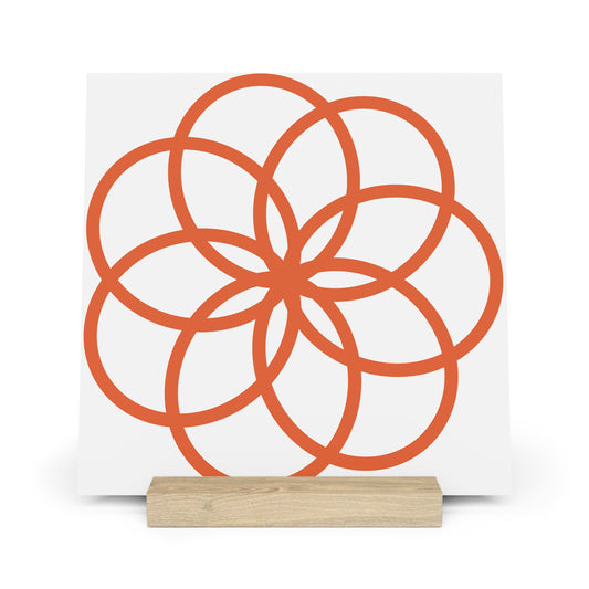 Decorative Gallery Board with Stand - Modern Art Display for Home & Office