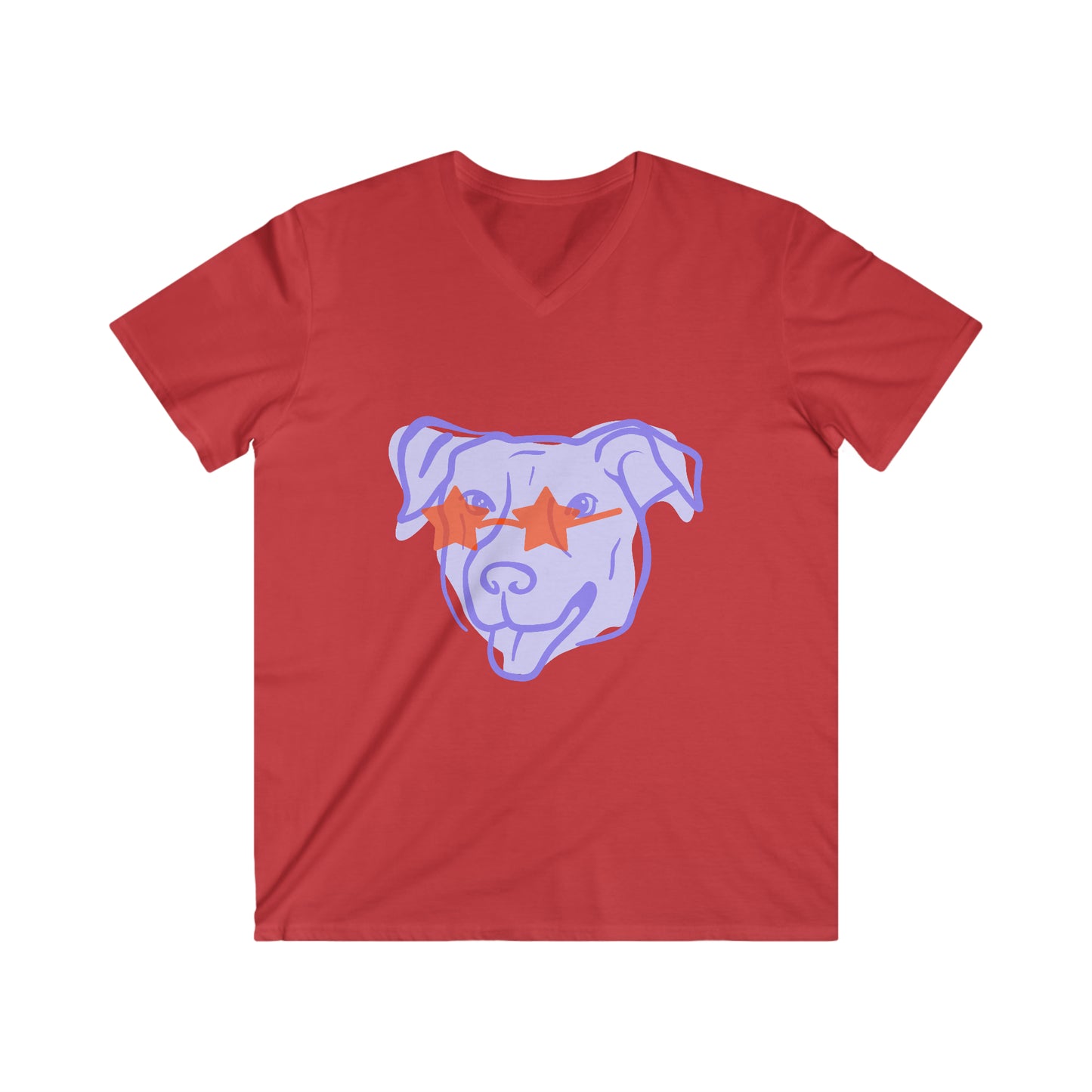 Men's Fitted V-Neck Short Sleeve Tee