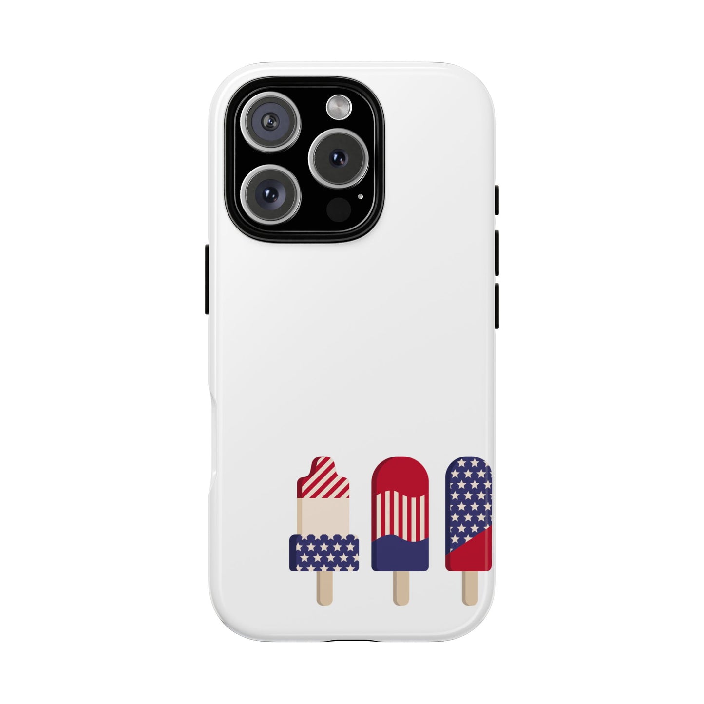 Patriotic Phone Case - Tough Cases with Ice Cream Popsicle Design