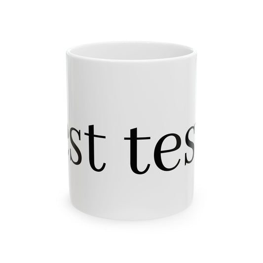 Personalized Ceramic Mug - Custom Text Coffee Cup for Home & Office