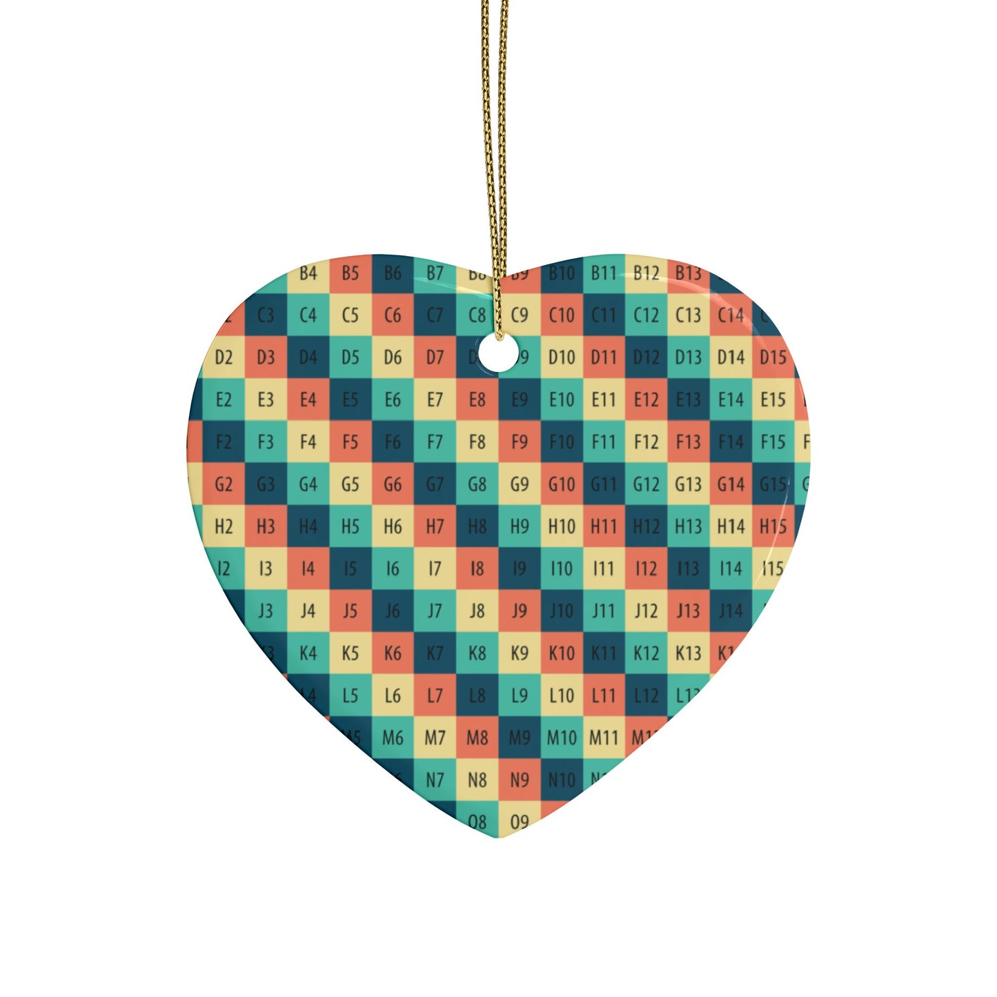 Heart-Shaped Ceramic Ornaments - Colorful & Black - Perfect for Holidays and Celebrations
