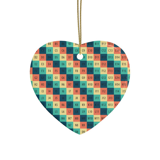 Heart-Shaped Ceramic Ornaments - Colorful & Black - Perfect for Holidays and Celebrations