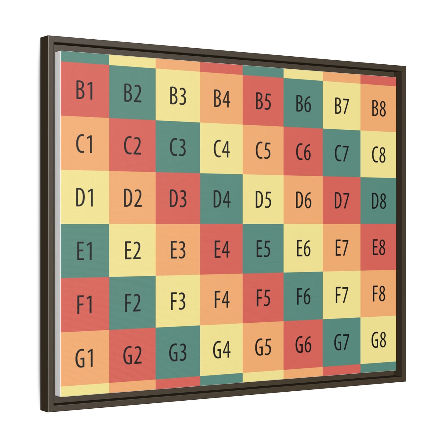 Matte Canvas, Framed (Multi-color)