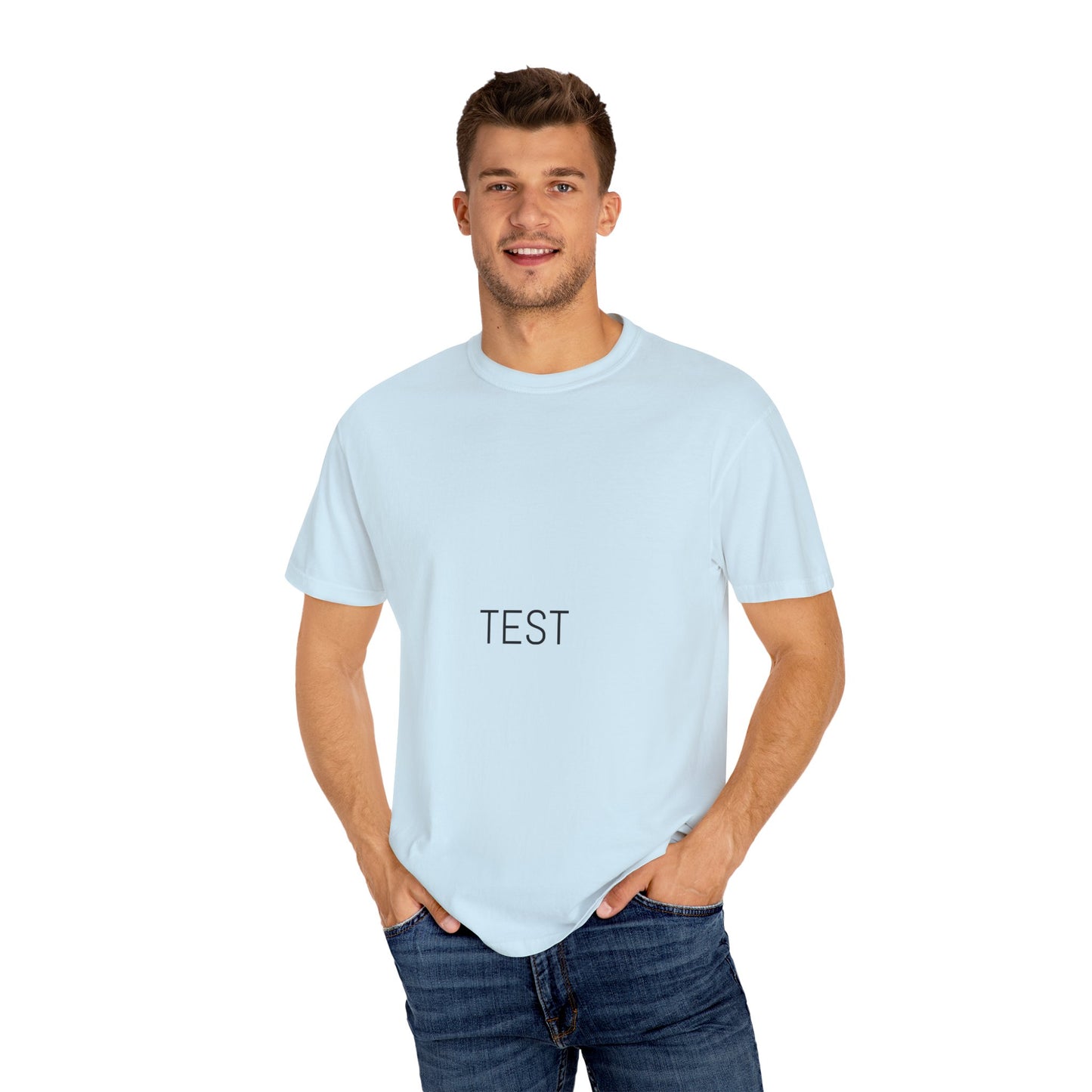 Stylish Unisex Garment-Dyed T-Shirt with 'TEST' Design
